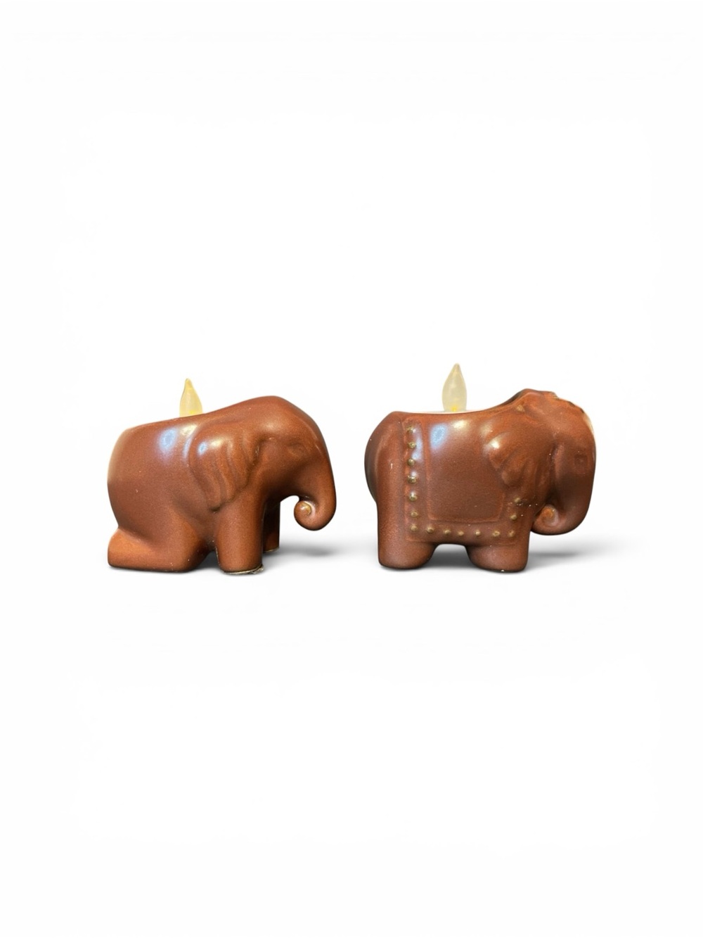 PartyLite set of 2 Elephant Votives Candle holders